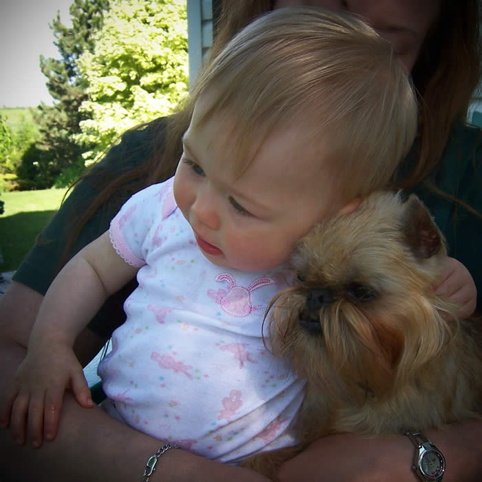 Our Grandaughter and Tavish